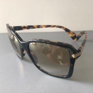Prada tortoise shell sunglasses